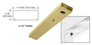 CRL Satin Brass 4-1/2" x 36" Single Door Header