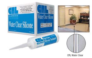 CRL Water Clear Silicone Sealant - 5 Fluid Ounce Cartridge