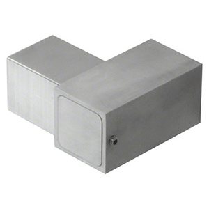CRL Juliet 316 Brushed Stainless Replacement Square Upper Right Fitting