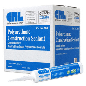 CRL Gray Smooth Polyurethane Construction Sealant - Cartridge
