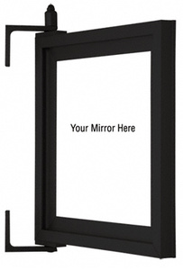 CRL Flat Black Custom Pivot Mirror Frame