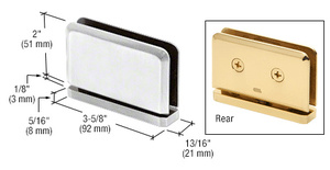 CRL Satin Chrome Prima 01 Series Top or Bottom Mount Hinge