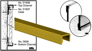 CRL Gold Anodized Top Channel