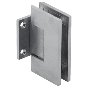 Satin Chrome Wall Mount with Short Back Plate Designer Series Hinge