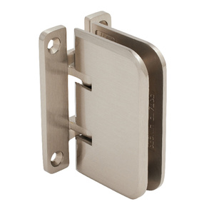 CRL Brushed Nickel Estate 037 Series Wall Mount 'H' Back Plate Hinge