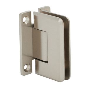 CRL Brushed Nickel Trianon 037 Series Wall Mount 'H' Back Plate Hinge
