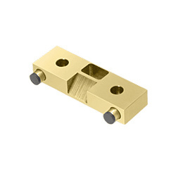 CRL Satin Brass Door Stop/Strike for Single Patch Doors