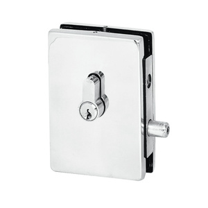 CRL Polished Stainless EUR Series Center Housed Patch Lock