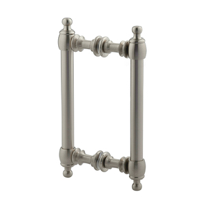 Brushed Nickel 6" Antique Style Back to Back Handles