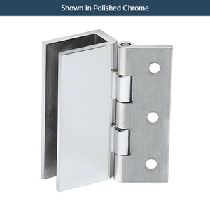 Brushed Nickel Cabinet/Showcase Wall Mount Set Screw Hinges