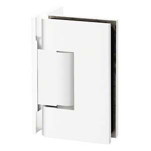 Gloss White Wall Mount with Offset Back Plate Designer Series Hinge