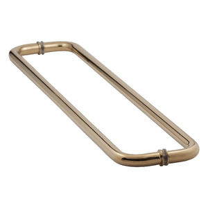 Polished Brass 24" Back to Back Tubular Towel Bars with Washers