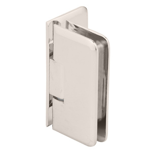 CRL Polished Nickel Petite 044 Series Wall Mount Offset Back Plate Hinge