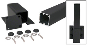 CRL Matte Black  200, 300, 350, and 400 Series 42" Fascia Mount Post Kit