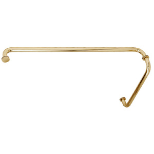 CRL Brass 24" Towel Bar with 12" Pull Handle Combination Set