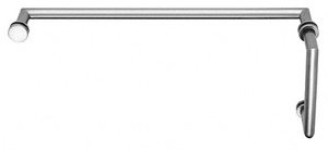 CRL Polished Chrome MT Series Combination 6" Pull Handle 18" Towel Bar