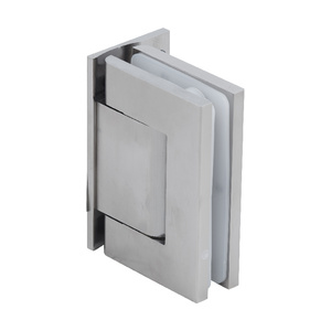 CRL Satin Nickel Vernon Oil Dynamic Wall Mount Offset Back Plate - Hold Open Hinge