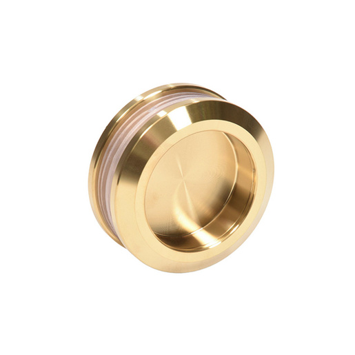 CRL Satin Brass Premium 180 Degree Cavoli Series Sliding System | CRL