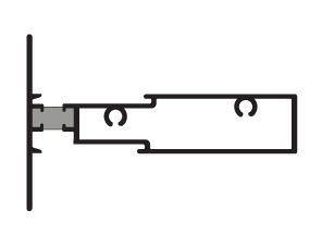 CRL-U.S. Aluminum Class I Bronze Anodized Tubular Horizontal Mullion - 24-2"