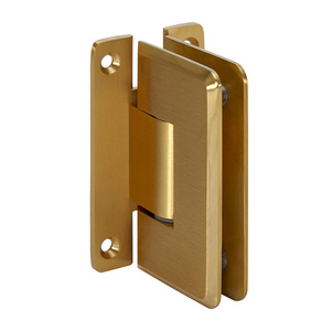 CRL ASR1BR Polished Brass Curved Adjustable Wall Mount