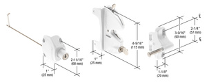 CRL White Lokk-Latch® "Series 2" for Square Post