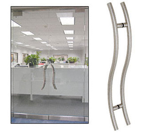 CRL Brushed Stainless 36" Extra Length Right Handed "S" Ladder Style Back-to-Back Pull