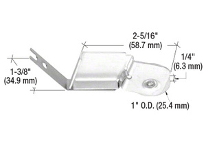 CRL 1" Nylon Sliding Screen Door Spring Tension Roller for International Doors