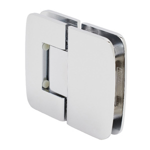 CRL Polished Chrome Roman 180 Series 180 Degree Glass-To-Glass Standard Hinge