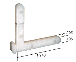 CRL Corner Key - 1.240" Leg; .150" Width - Bulk 100/Pk