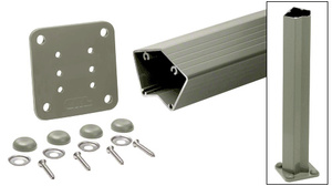 CRL Beige Gray 200, 300, 350, and 400 Series 48" Long 135 Degree Surface Mount Post Kit
