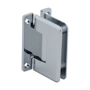 CRL Polished Chrome Pinnacle 537 Series 5 Degree Pre-Set Wall Mount 'H' Back Plate Hinge 