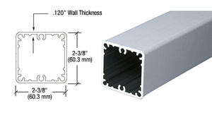 CRL Clear Anodized 100 Series 48" Fascia Mount Post Only