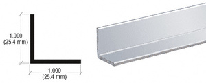 CRL Brite Anodized 1" Aluminum Angle Extrusion