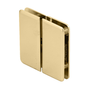 CRL Brass Petite 182 Series 180 Degree Glass-to-Glass Hinge Swings In Only