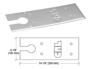 CRL Brushed Stainless Cover Plates for 8500 Series Floor Mounted Closer