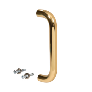 CRL 1" Polished Brass Solid Pull Handle - 8"