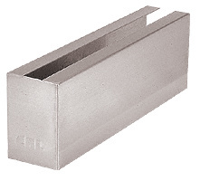 CRL Brushed Stainless Grade 304 12" Welded End Cladding for B7S Series Heavy-Duty Square Base Shoe