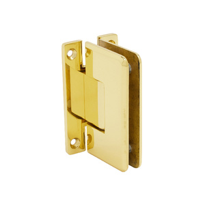 CRL Polished Brass Cologne 537 Series 5 Degree Pre-Set Wall Mount 'H' Back Plate