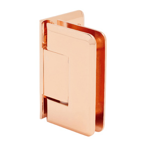 CRL Polished Copper Pinnacle 044 Series Wall Mount Offset Back Plate Hinge