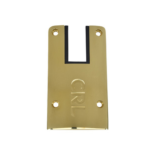 CRL DRX™ 4" Polished Brass Square End Cap with Filler