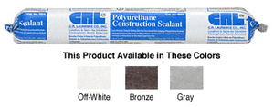 CRL White M66 Modified Textured Polyurethane Construction Sealant - Sausage