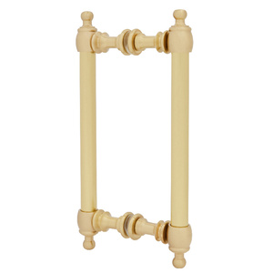 CRL Satin Brass 8" Colonial Style Back-to-Back Pull Handles