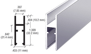 CRL Brite Anodized Aluminum LK610 H-Bar