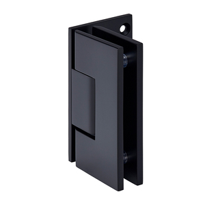 CRL Matte Black Vienna 044 Series Wall Mount Offset Back Plate Hinge