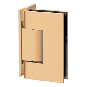 Satin Brass Wall Mount with Offset Back Plate Designer Series Hinge