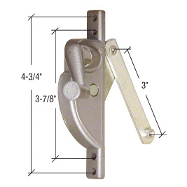 CRL Left Hand Jalousie Operator - 1-1/2" Link with 3" Link Arm