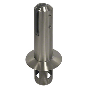 CRL Round Core Mount Friction Fit Spigot, 2205 Brushed Stainless Steel