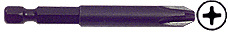 CRL No.2 Phillips 1/4" Screw Gun Bit 3-1/2" Long