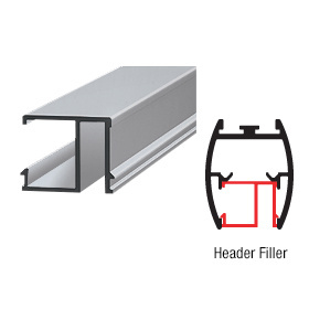 CRL Brushed Nickel 72" Header Filler for CK/DK Cottage Series Sliders