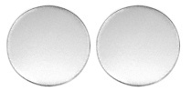 CRL Polished Stainless 2" Blank Round Glass Presence Indicator Set